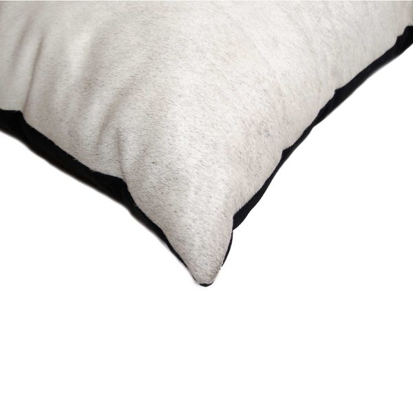 18" x 18" x 5" Off White Cowhide  Pillow 2 Pack - Image 2