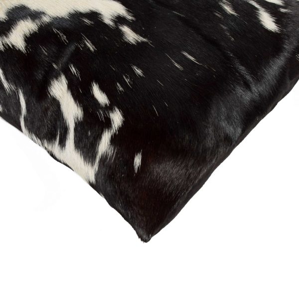 12" x 20" x 5" Black And White Cowhide  Pillow 2 Pack - Image 2
