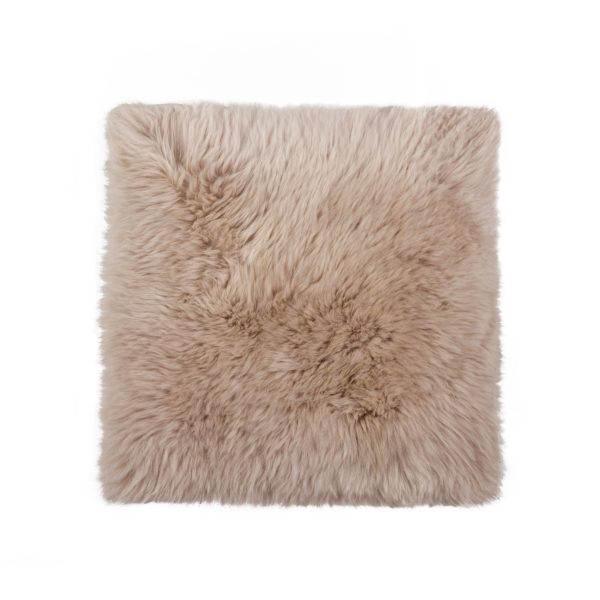 Taupe Natural Sheepskin Seat Chair Cover - Image 2