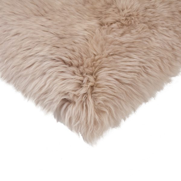 Taupe Natural Sheepskin Seat Chair Cover - Image 4