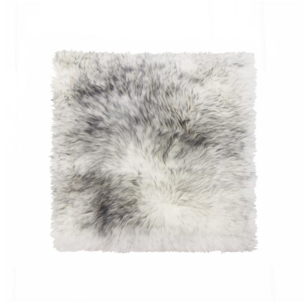 Gray Ombre Natural Sheepskin Seat Chair Cover - Image 3