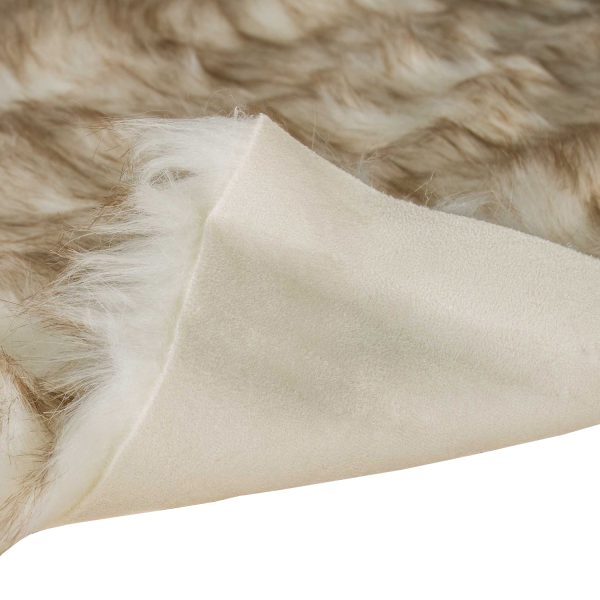 24" x 36"  Gradient Brown Faux Sheepskin Area Rug - Image 2