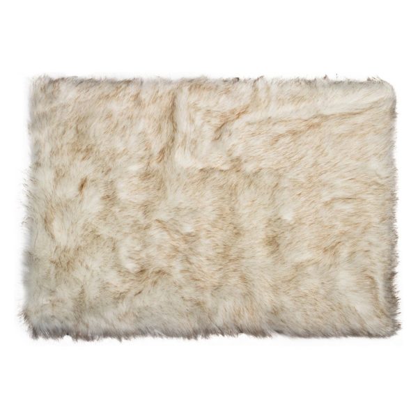 24" x 36"  Gradient Brown Faux Sheepskin Area Rug - Image 3