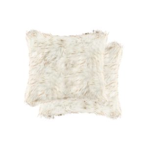 18" x 18" x 5" Gradient Tan Faux  Pillow 2 Pack