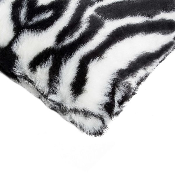 18" x 18" x 5" Denton Zebra Black and White Faux  Pillow 2 Pack - Image 2