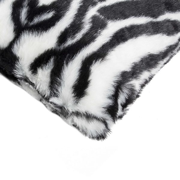 12" x 20" x 5" Denton Zebra Black and White Faux  Pillow 2 Pack - Image 2