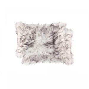 12" x 20" x 5" Gradient Chocolate Faux  Pillow 2 Pack