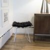 Set of 2 Cozy Black Faux Fur Chair Pads - Image 3
