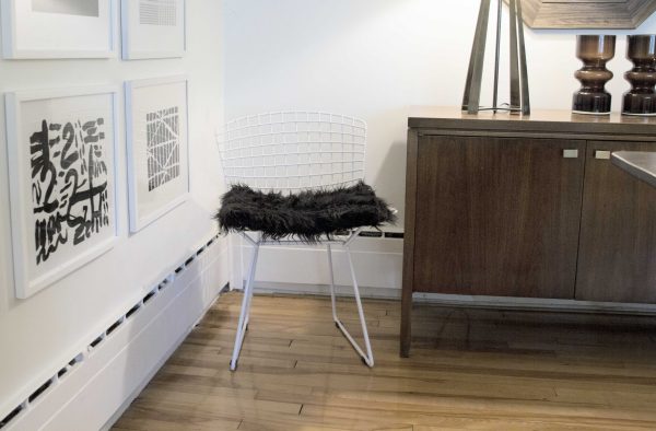 Set of 2 Cozy Black Faux Fur Chair Pads - Image 3