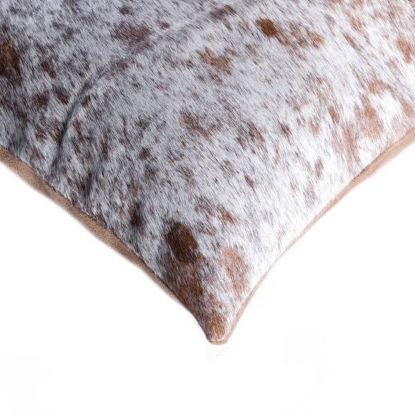 12" x 20" x 5" Salt And Pepper White And Brown Cowhide  Pillow 2 Pack - Image 2