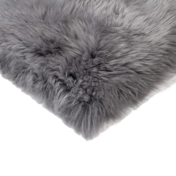 Gray Natural Sheepskin Seat Chair Cover - Image 4