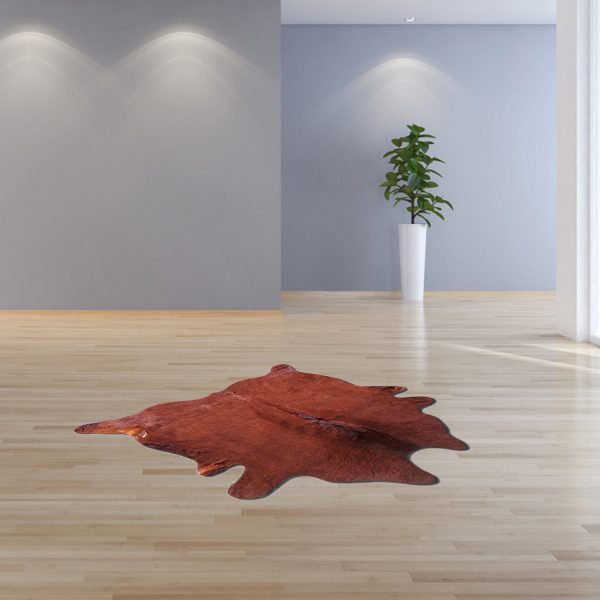 60" x 84" Brown Cowhide - Area Rug - Image 4