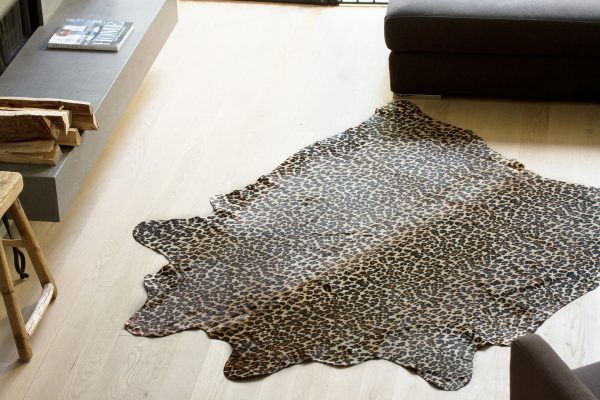 60" x 84" Leopard Cowhide - Area Rug - Image 3