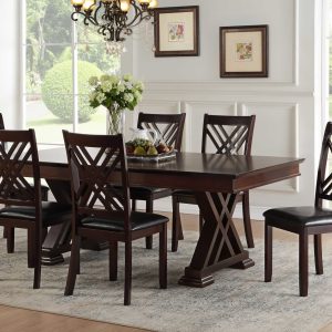 6078" X 42" X 30" Espresso Poplar Dining Table