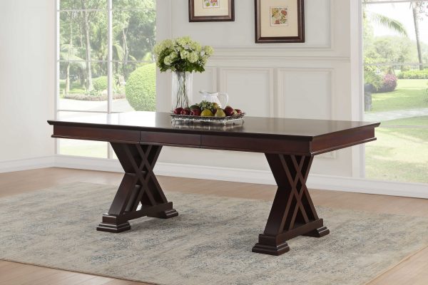 6078" X 42" X 30" Espresso Poplar Dining Table - Image 3