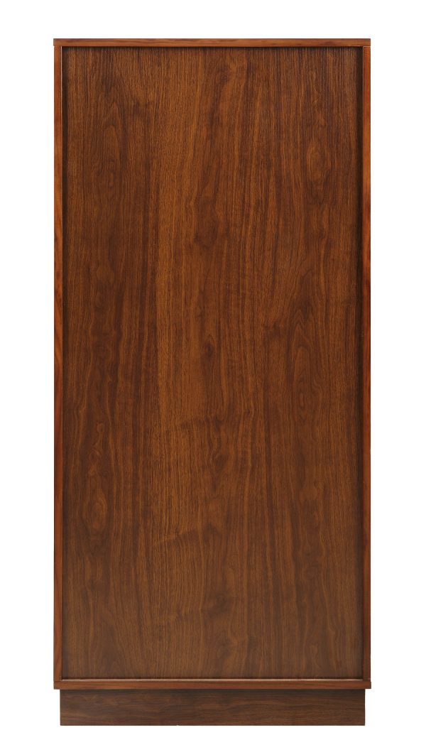 24" X 20" X 52" Wine Cabinet In Walnut - Mdf - Image 3