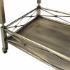 32" X 16" X 30" Antique Brass Metal Serving Cart - Image 3