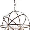 Jossie 8-light Crystal 30-inch Bronze-finish Chandelier - Image 3