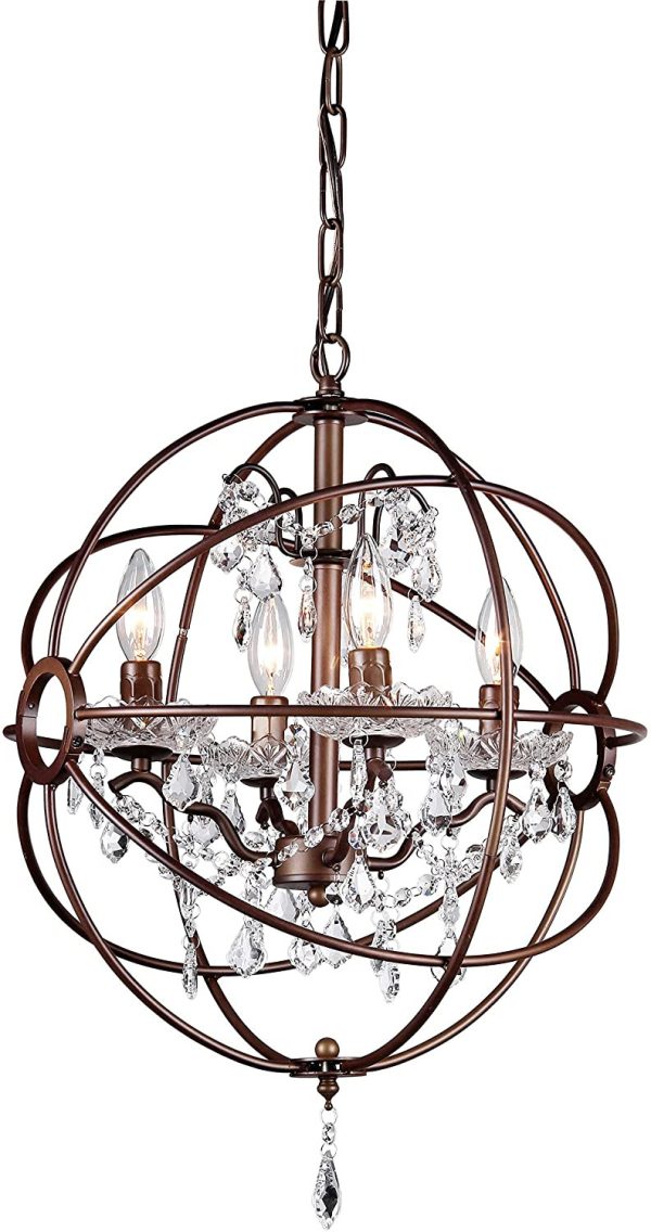 Edwards Antique Bronze 32-inch Chandelier - Image 3
