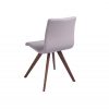 Set of 2 Taupe Faux Leather Dining Chairs - Image 2