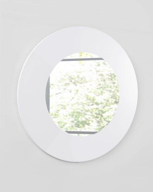 Mirror In High Gloss White Lacquer - Image 2