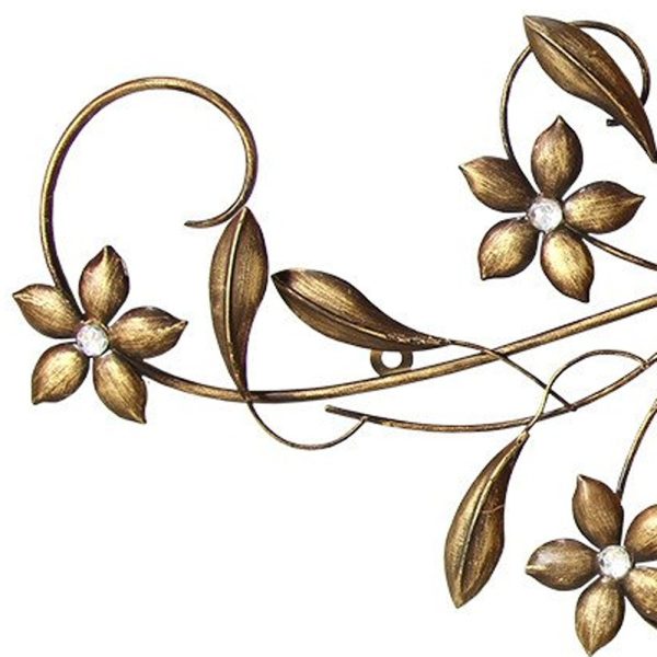 Antique Gold Metal Scroll Wall Decor - Image 5