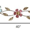 Chic Floral Scroll Metal Wall Decor - Image 3