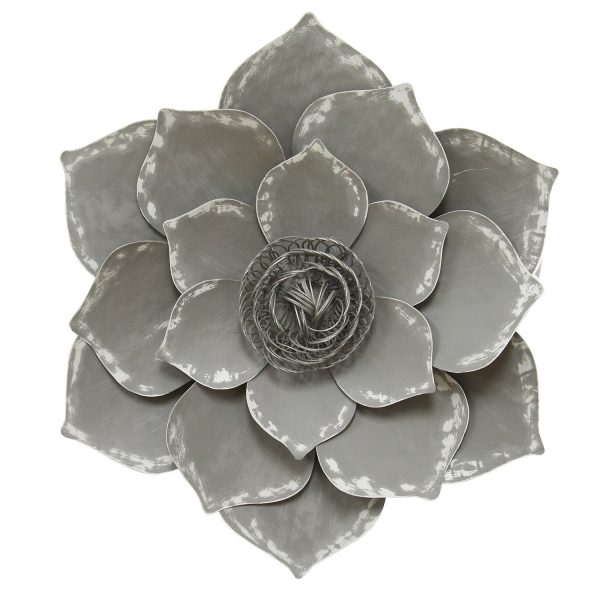 Well-Crafted Grey Lotus Wall Decor - Image 4