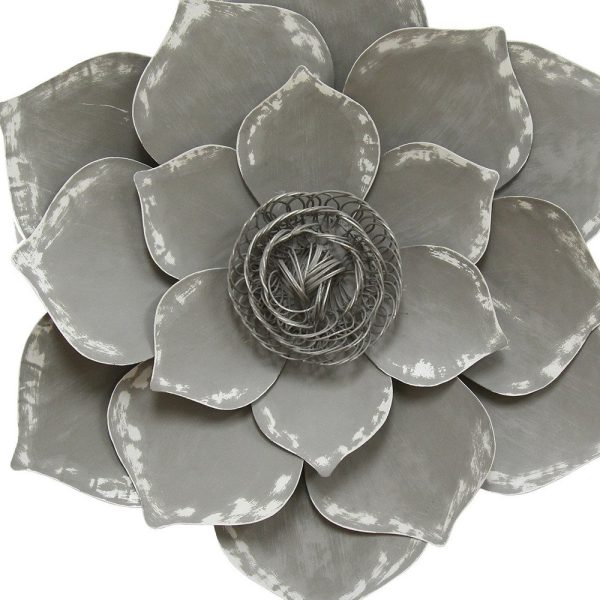 Well-Crafted Grey Lotus Wall Decor - Image 5