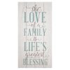 Rustic The Love of Family Wall Art