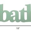 Seafoam Green Bath Word Wall Decor - Image 2