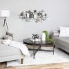 Distressed Industrial Metal and Wood Wall Decor - Image 2