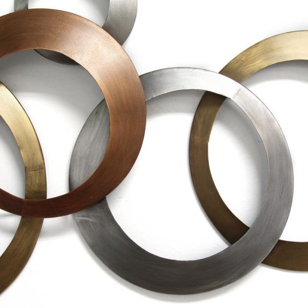 Multi-Metallic Ring Wall Decor - Image 4