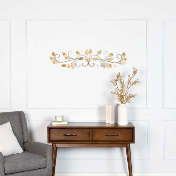Brushed Gold Over The Door Metal Wall Decor - Image 2