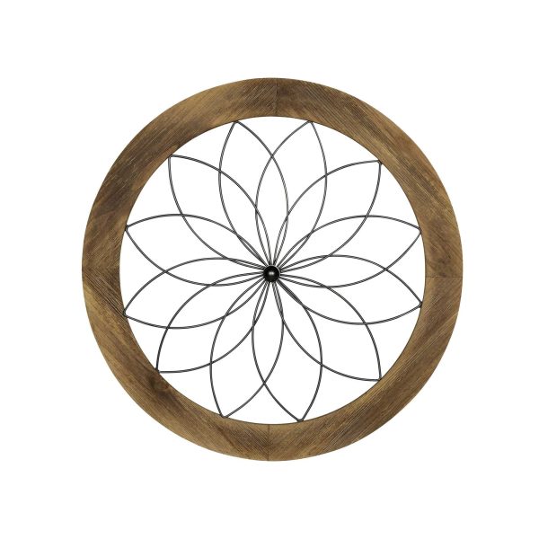 Black Metal and Wood Framed Wall Art - Image 4