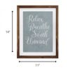 Relax Breathe Soak Unwind Framed Bath Art - Image 4