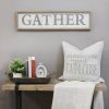 Metal and Wood Framed Gather Wall Art - Image 2