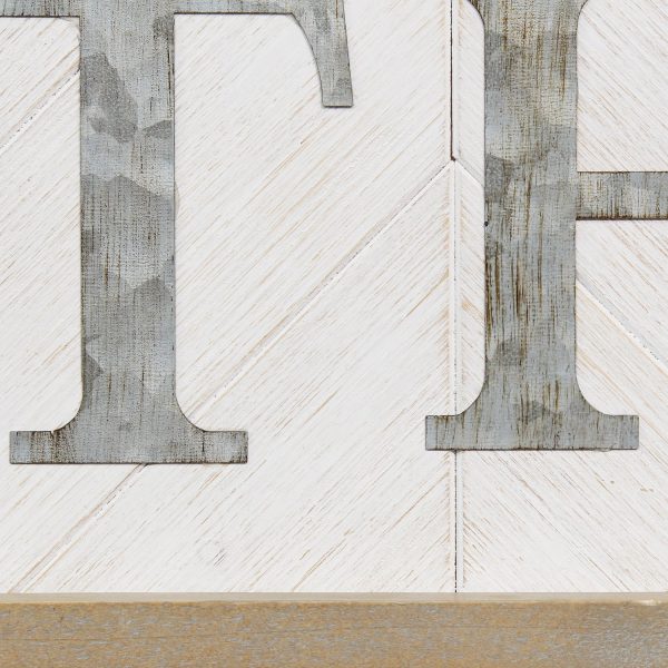 Metal and Wood Framed Gather Wall Art - Image 3