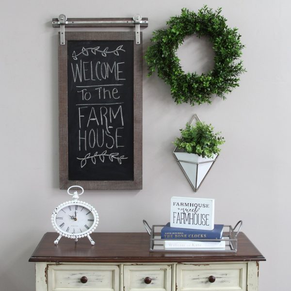 Farmhouse Metal Chalkboard Wall Decor - Image 2
