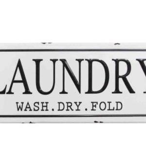 Wash Dry Fold Metal Laundry Wall Decor