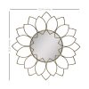 Distressed Antique Bronze Solid Metal Wall Mirror - Image 3