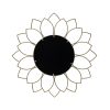 Distressed Antique Bronze Solid Metal Wall Mirror - Image 4
