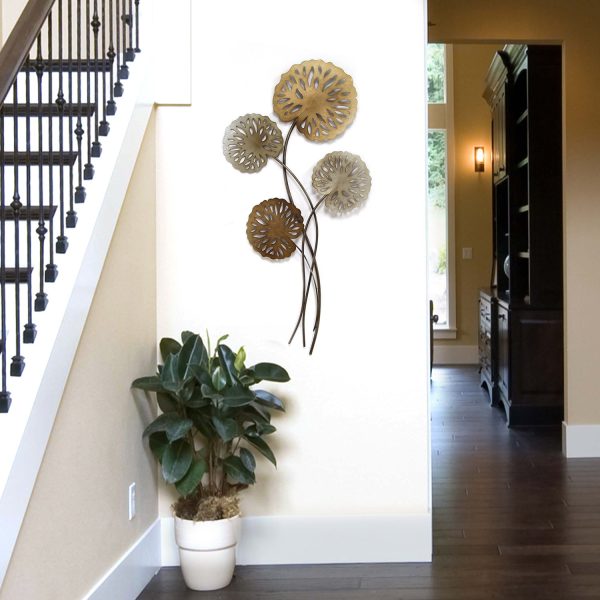 Water Lilies Metal Wall Decor - Image 2