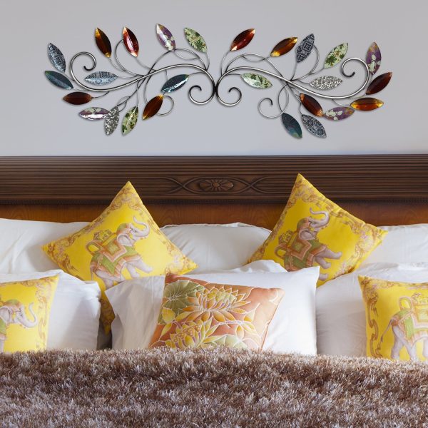 Multi Leaf Metal Scroll Wall Decor - Image 2