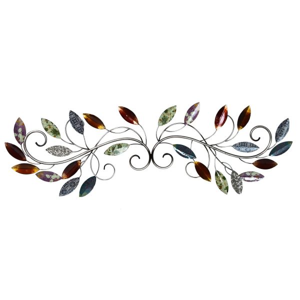 Multi Leaf Metal Scroll Wall Decor - Image 4