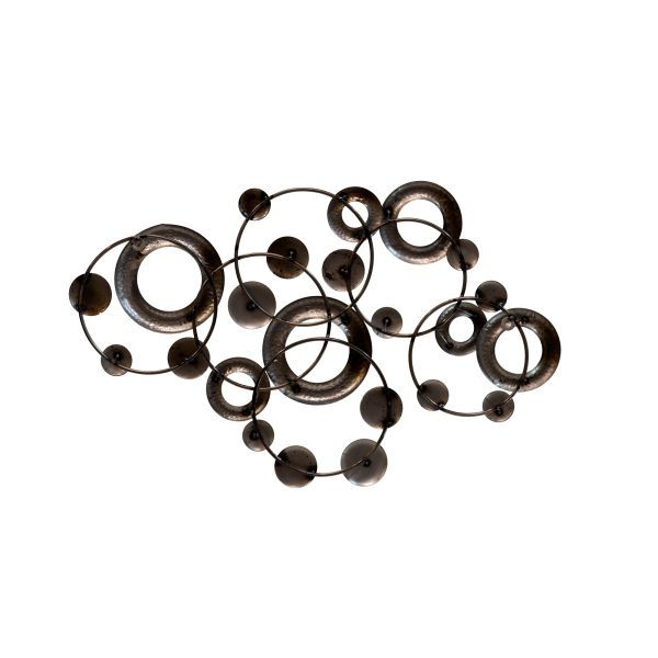 Red Multi-Metallic Circle Wall Decor - Image 4