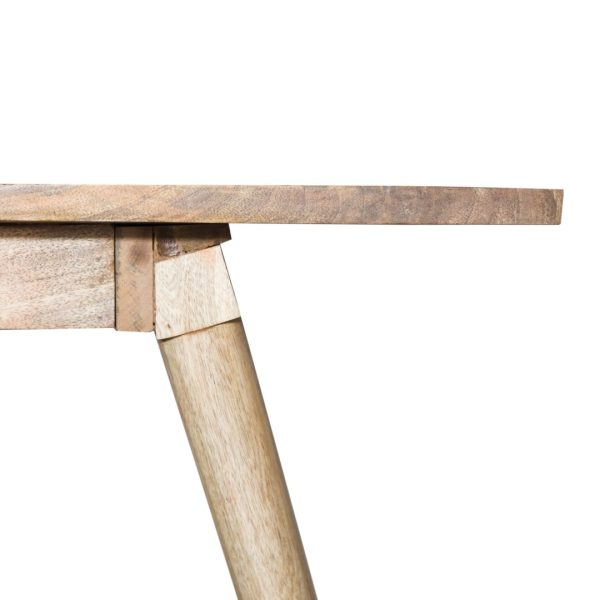64" Naural Honey Finish Solid Wood Dining Table - Image 2