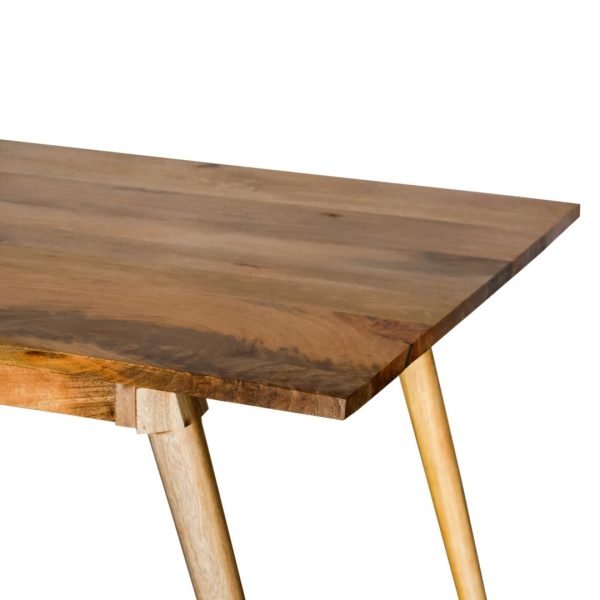 64" Naural Honey Finish Solid Wood Dining Table - Image 4
