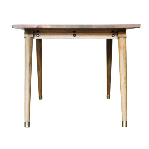 64" Naural Honey Finish Solid Wood Dining Table - Image 5