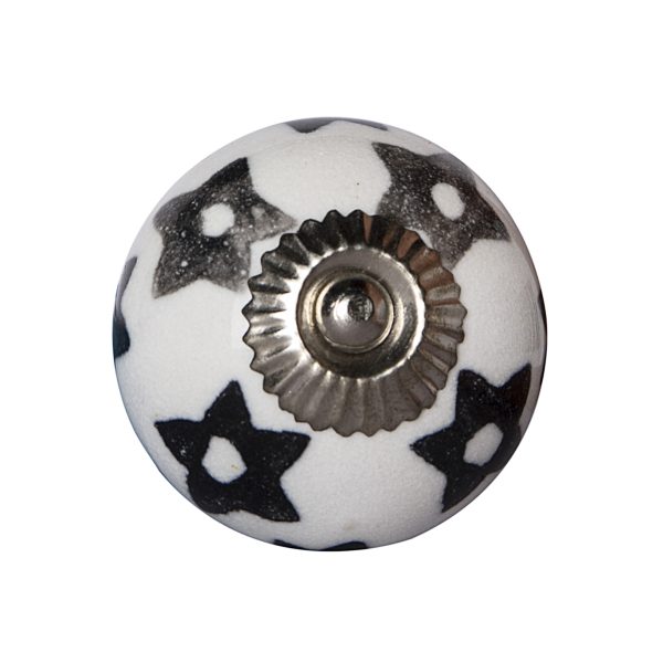 1.5" x 1.5" x 1.5" White Silver And Gray Knobs 8 Pack - Image 2